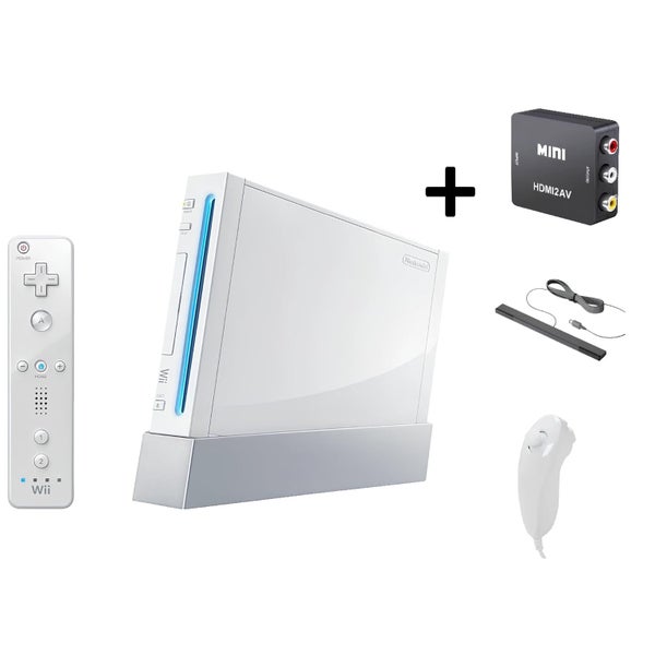 Nintendo Wii White Complete Console + HDMI Convertor Carousel 1