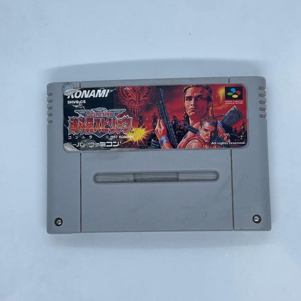 Contra Spirits Nintendo Super Famicom SNES Game Cartridge NTSC-J Carousel 1
