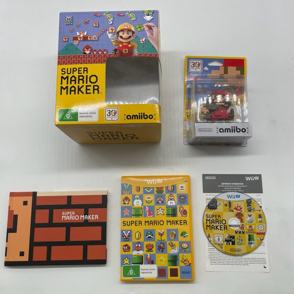 Super Mario Maker Amiibo Collector's Edition Nintendo Wii U Game Carousel 1