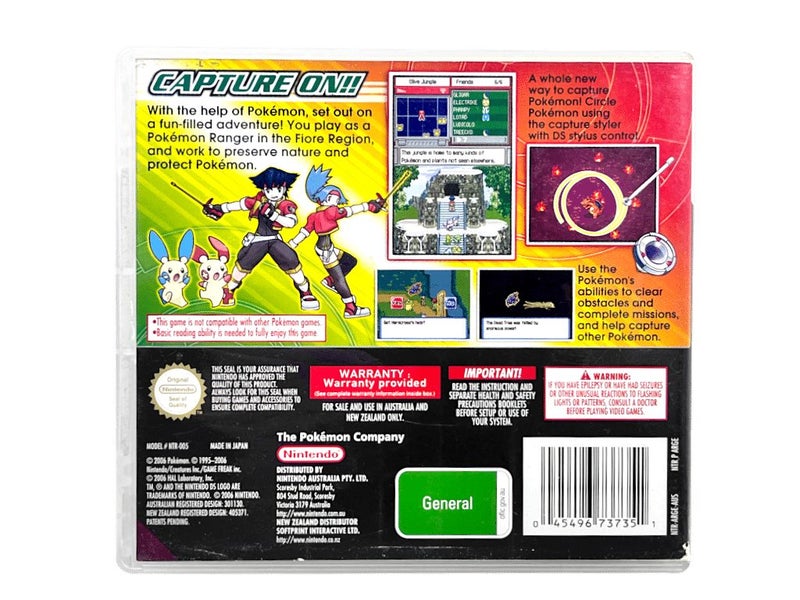 Pokemon RANGER (DS - RARE NZ Print) Nintendo DS Carousel 2
