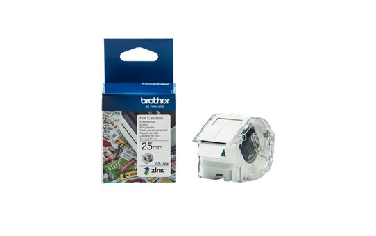 Brother CZ-1004 Full Colour continuous label roll, 25mm wide to Suit VC-500W Carousel 1