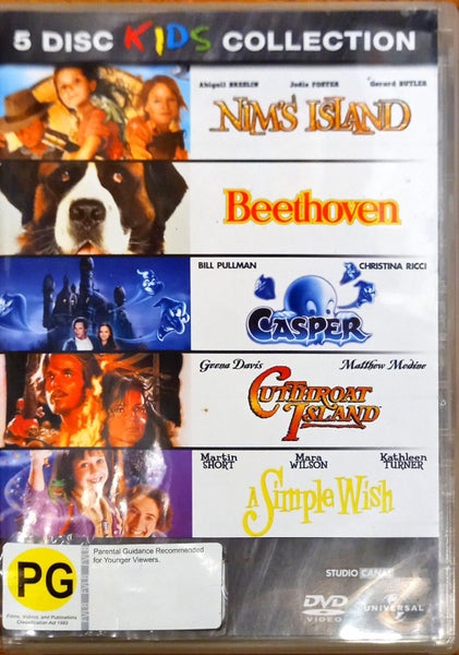 Nim's Island / Beethoven / Casper / Cutthroat Island / A Simple Wish Carousel 1