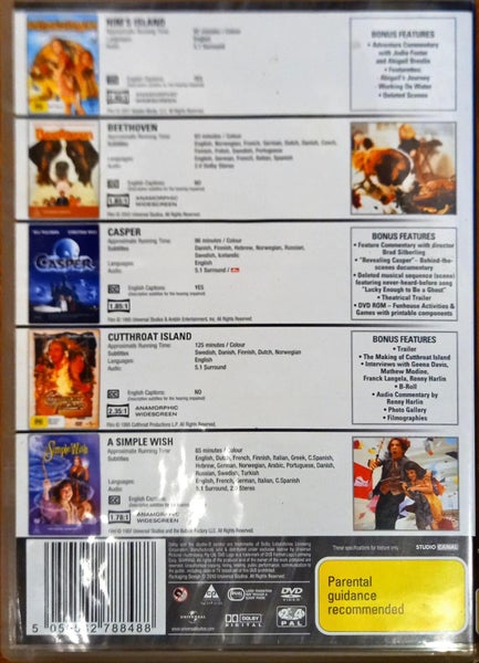 Nim's Island / Beethoven / Casper / Cutthroat Island / A Simple Wish Carousel 2