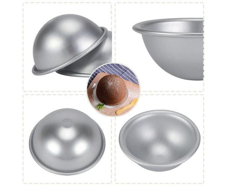 9cm Semicircle Mold Aluminum Hemisphere Chiffon Cake Pan Bikini Cake D Carousel 2