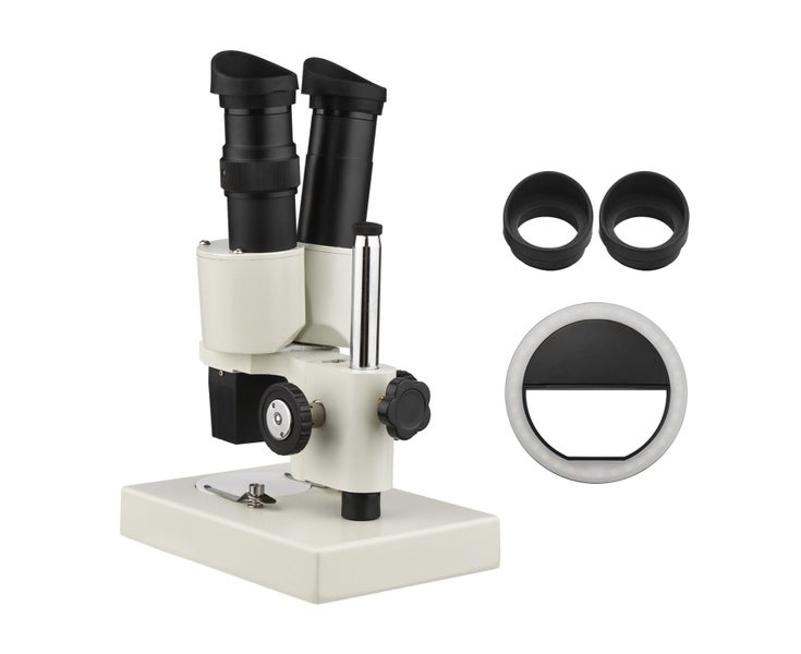 40X Magnification Stereo Light Microscope Compound Binocular Microscope Carousel 1