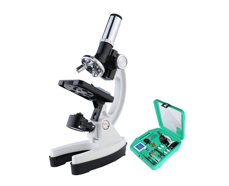 Microscope Set with Accessories Kit 100X-1200X Children Kids Students Carousel 1