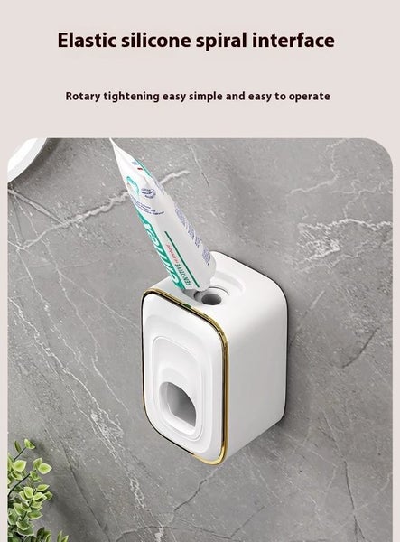 Toothbrush Holder With Toothpaste Dispenser 2 toothbrush slot Rack #DE117 Carousel 2