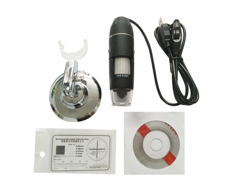 Portable Handheld USB Digital Microscope 1000x Magnification Camera 8 Carousel 6