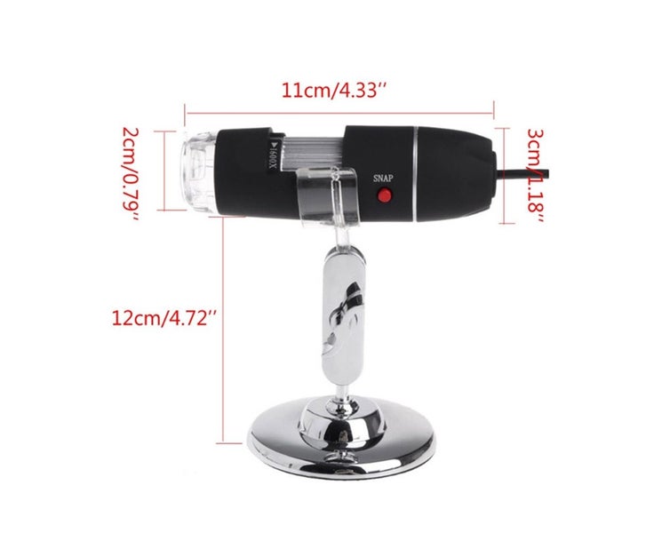 Digital Microscope 1600X USB Charging Handheld Magnifier Endoscope Cam Carousel 5