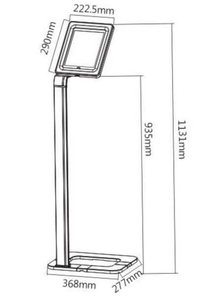 Universal Anti-theft Tablet Floor Stand Carousel 2