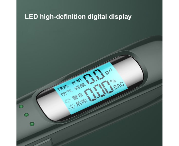 Nirvana Alcohol Breath Tester LED Digital Display High Accuracy Breath Carousel 10