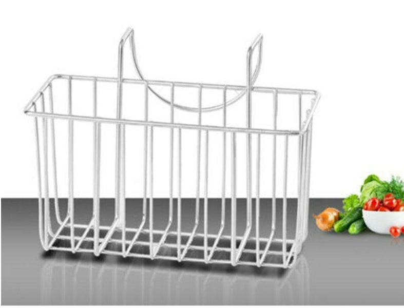 Kitchen Sink Caddy Tidy Storage Holder Rack Cleaning Stainless Steel Organizer Carousel 8