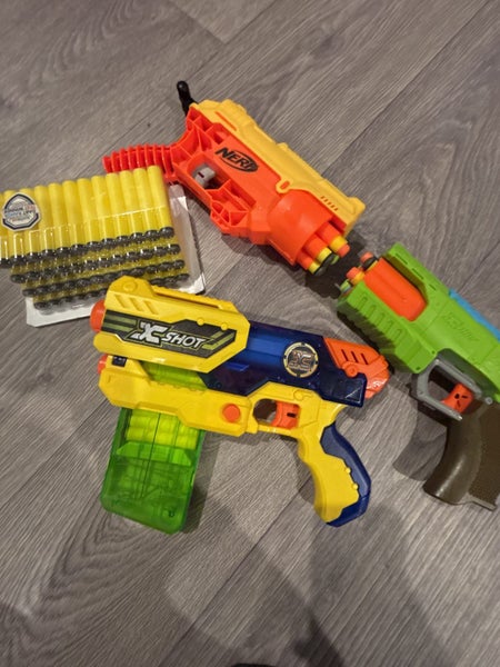 Nerf and zuru x shot guns & spare bullets $1 reserve! Carousel 1