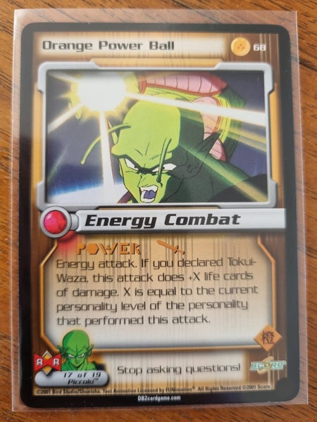 Orange Power Ball #68 Android Saga - 3-Star (NM) Unlimited Carousel 1