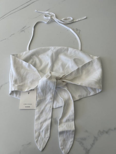 Brand New Glassons Linen Viscose Halter Neck Top - size 6 Carousel 2