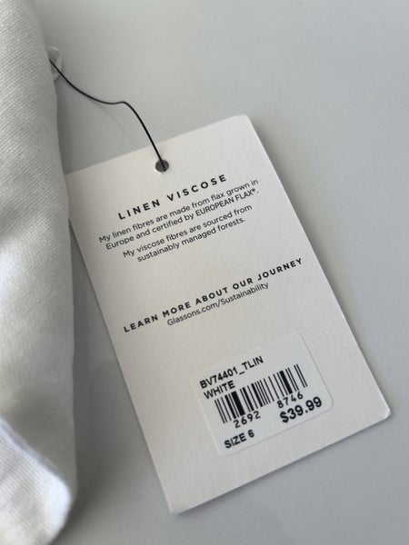 Brand New Glassons Linen Viscose Halter Neck Top - size 6 Carousel 6