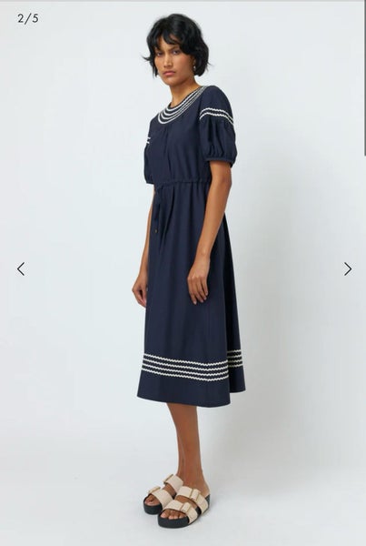 Kate Sylvester - Sylvester Ric Rac Dress 16 Navy Carousel 2