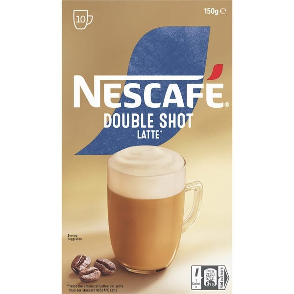 Nescafé Coffee Sachets Double Shot Latte 10pack 150g Carousel 2