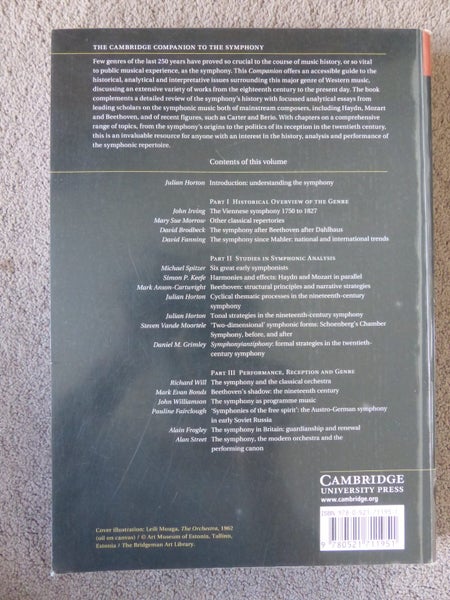The Cambridge Companion to the Symphony - edited by Julian Horton Carousel 2