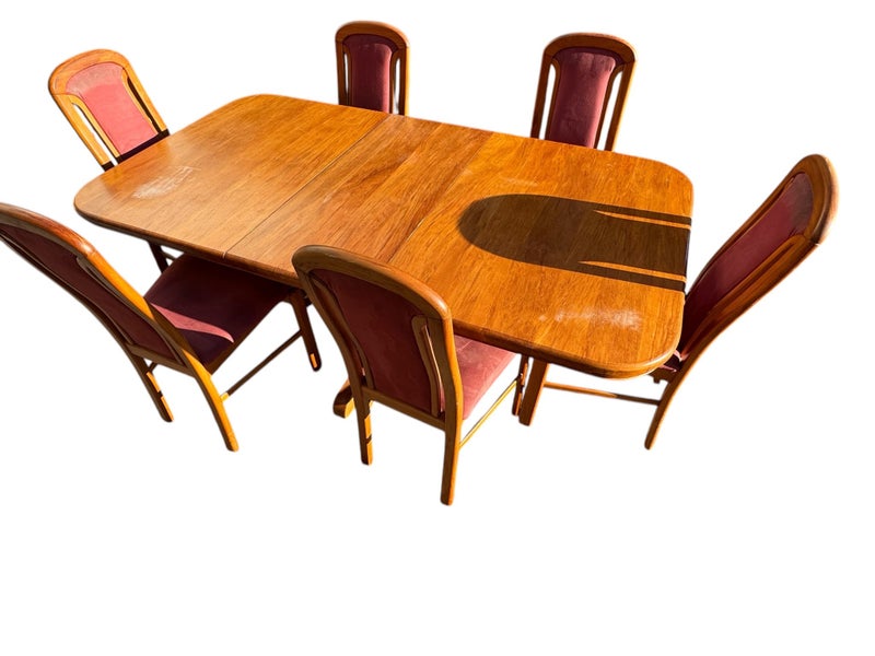 Quality made solid rimu dining suite, FULLY RESTORED Carousel 1