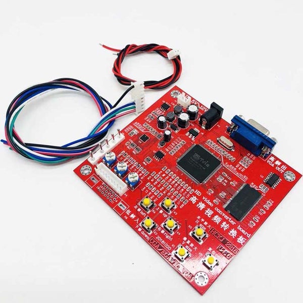 CGA/CRT To VGA Video Converter Board For Arcade Machine Led Monitor, Carousel 1