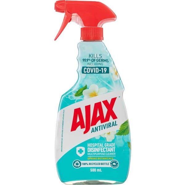 Ajax Antiviral Disinfectant Hospital Grade Botanicals Trigger 500mL Carousel 1
