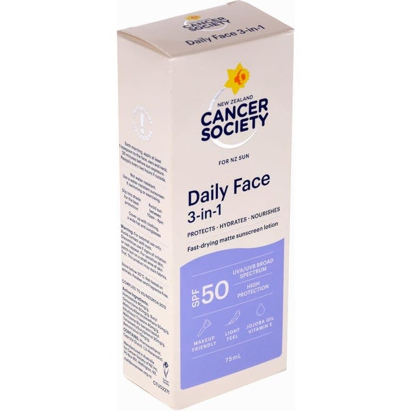Cancer Society Sunscreen Daily Face 3in1 75mL Carousel 1