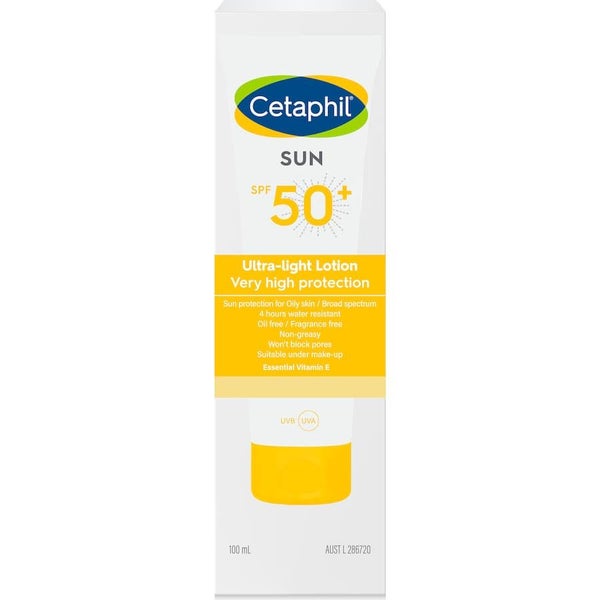 Cetaphil Sunscreen Ultra Light Lotion Spf50+ 100mL Carousel 1