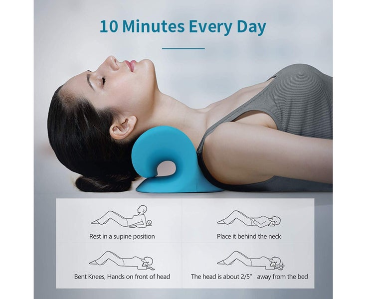 Neck and Shoulder Relaxer, Cervical Traction Device for TMJ Pain Relief and C Carousel 6