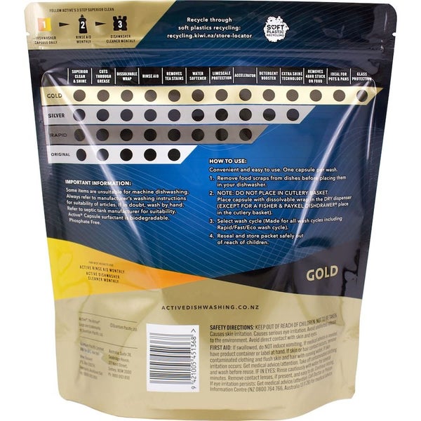 Active Gold Dishwasher Tablets Lemon 38pack Carousel 2