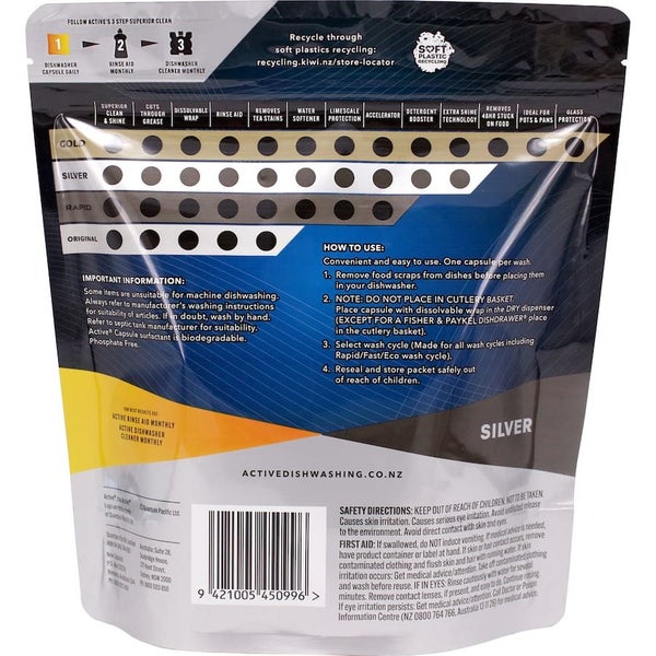 Active Silver Dishwasher Tablets Lemon 20pack Carousel 2