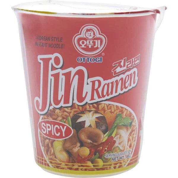 Ottogi Instant Noodles Spicy Jin Ramen Cup Carousel 1