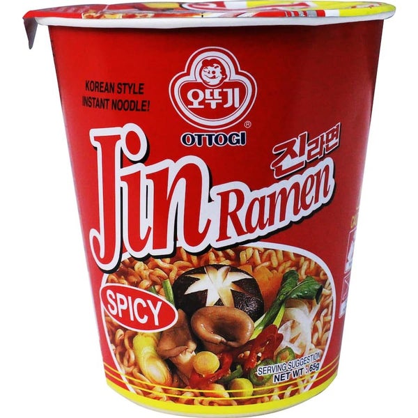 Ottogi Instant Noodles Spicy Jin Ramen Cup Carousel 2