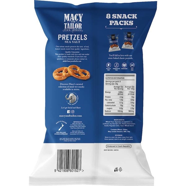 Macy & Tailor Multipack Pretzels Sea Salt Carousel 3