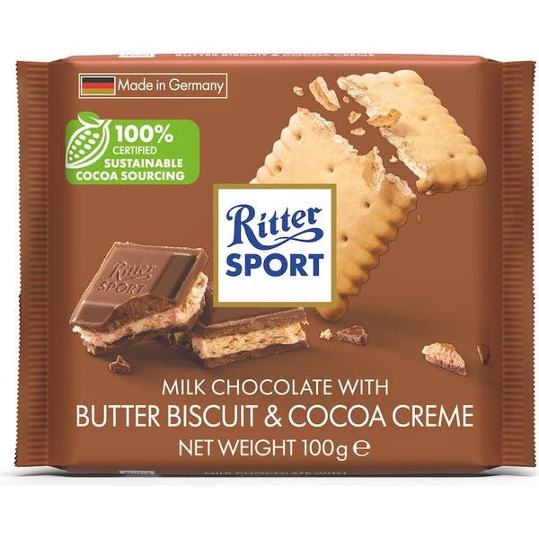 Ritter Sport Chocolate Bar Milk Butter Biscuit Carousel 1