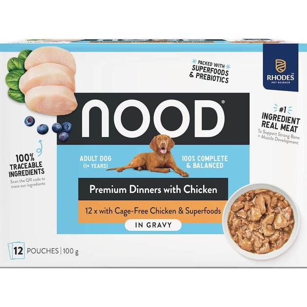 Nood Wet Dog Food Cage Free Chicken In Gravy Carousel 2