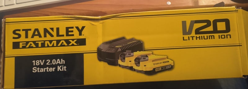 stanley Fatmax V 20 - 2 x 2.0 AH Batteries and Charger Carousel 2