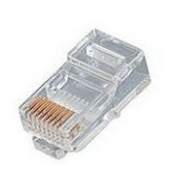 8 Position Stranded Rj45 Cat 5E Crimp Plug 100 Pack Carousel 1
