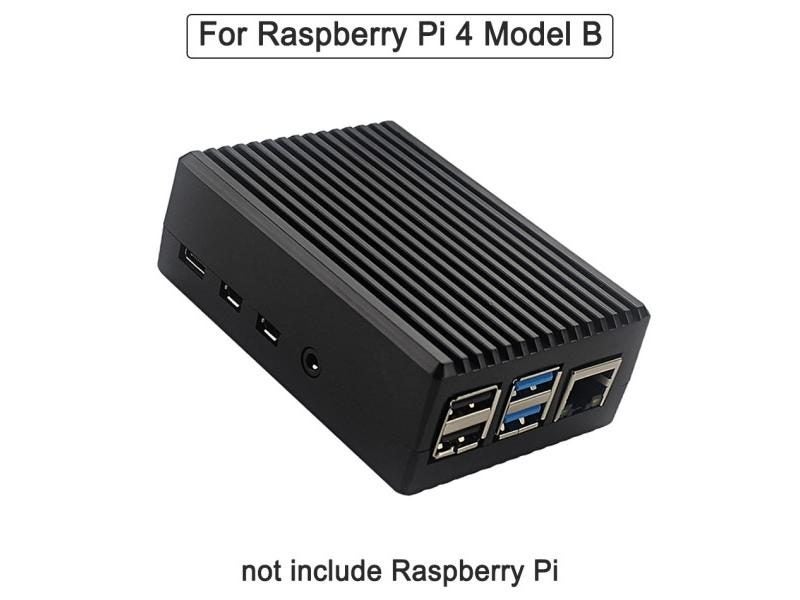 Raspberry Pi 4 4B Case Enclosure C Aluminum Cover Heatsink Cooling Fan Carousel 1