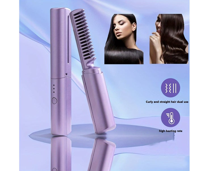 Hair Straightener Cordless Straightener, Portable Flat Iron for Hair, USB-C R Carousel 1