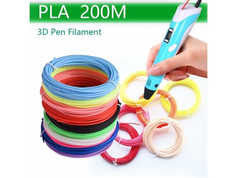 3D Pen Filament 1.75mm 20 Colors 200M Pla Abs Color Non Repeat Carousel 2
