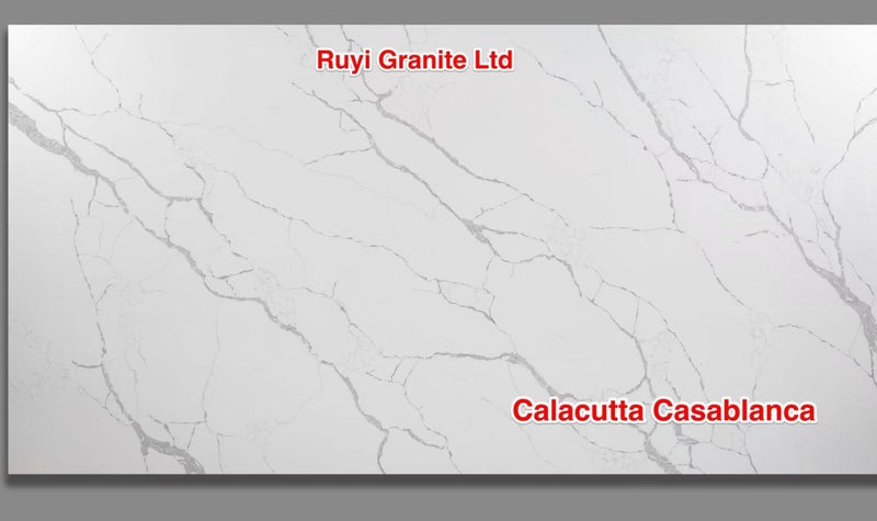Kitchen Engineered Stone Benchtop - Calacutta Casablanca Carousel 2