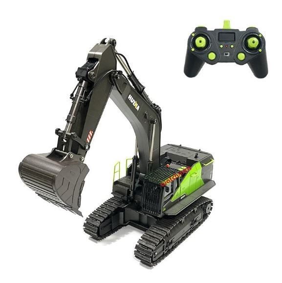 Huina RC Excavator 1593 . 1/14 scale. Alloy Bucket. Carousel 2