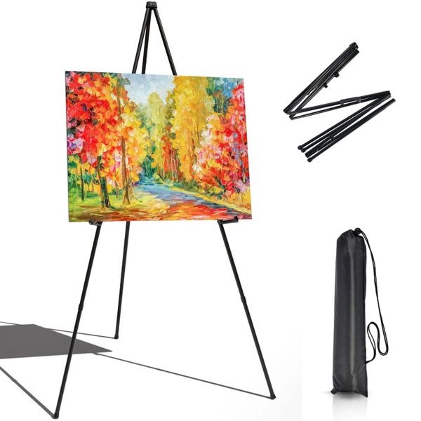 Adjustable Metal Sketch Easel Stand – Portable Travel Easel for Artists64229534042369110