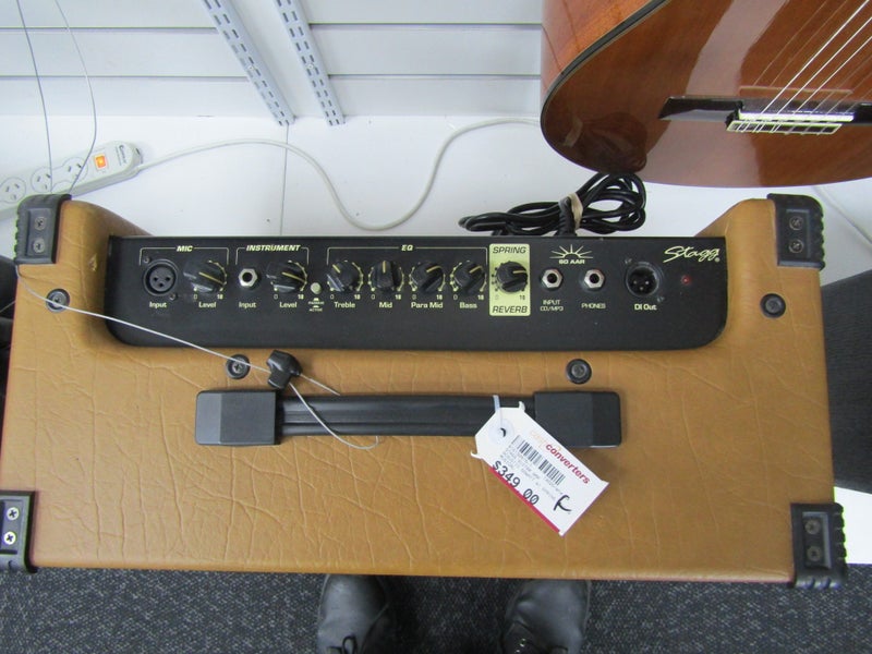 GUITAR AMP STAGG ACOUSTIC 60WATT W/ SPRING REVERB 2008 60AAR B16132676-1 Carousel 2
