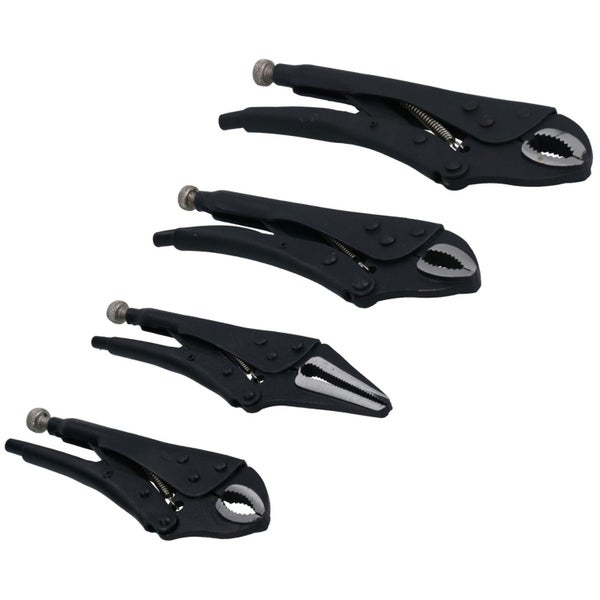 4pc Locking Grip Wrench Set Vice Locking Pliers Mole Grips Heavy Duty AT017 Carousel 2