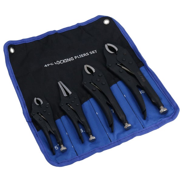 4pc Locking Grip Wrench Set Vice Locking Pliers Mole Grips Heavy Duty AT017 Carousel 6