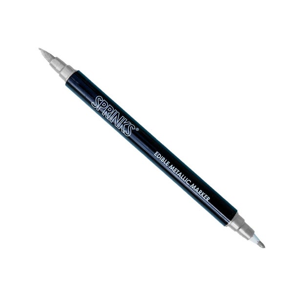 Edible Metallic Silver Marker Pen Carousel 2