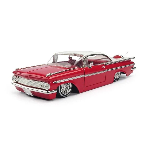 Jada1:24 1959 CHEVY IMPALA Vintage Classic Car - red colour Carousel 2