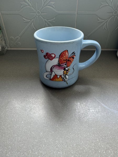 Diddlina Mouse Blue Art Deco Mug Carousel 1